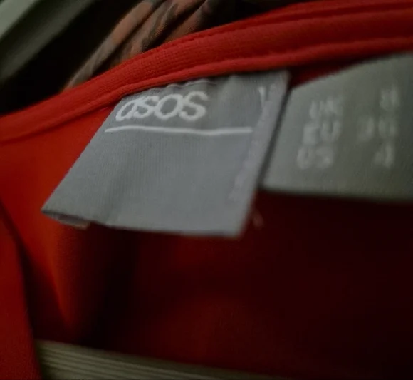 ASOS Red Wrap-Front Mini Dress - Picture 4 of 4